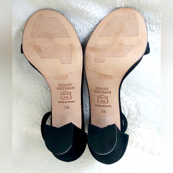 Stuart Weitzman Suede Slingbacks Sandals Size 38/7.5 - Picture 5 of 10